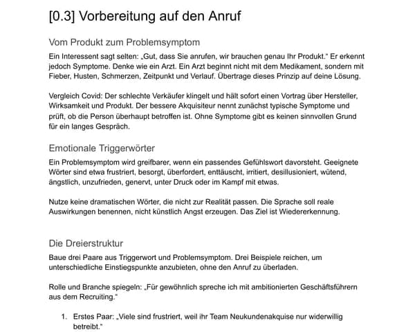 [0.3] Vorbereitung auf den Anruf