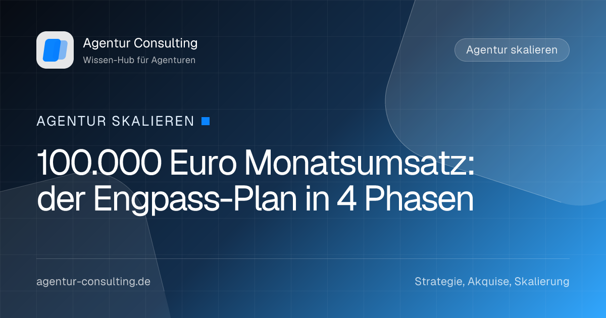 100.000 Euro Monatsumsatz: der Engpass-Plan in 4 Phasen