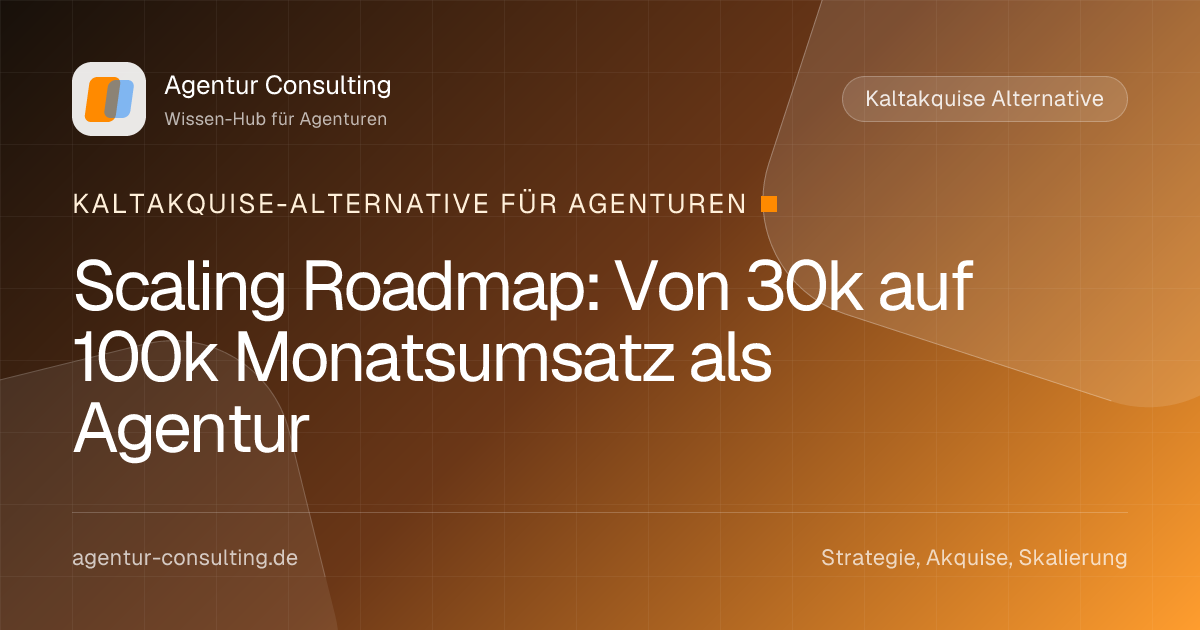 Scaling Roadmap: Von 30k auf 100k Monatsumsatz als Agentur